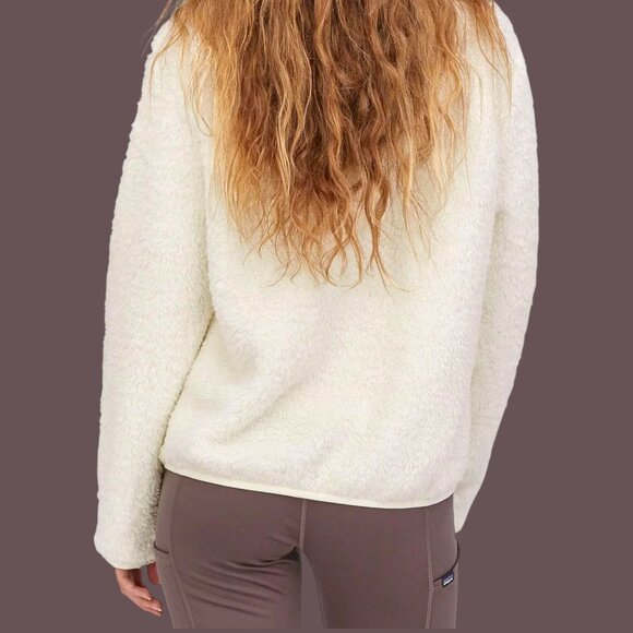 Patagonia Women's Los Gatos 1/4-Zip White Pullover Fleece Style #25236 Sz. Large - Picture 3 of 3